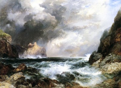 Castle in Scotland, 1910 by Thomas Moran